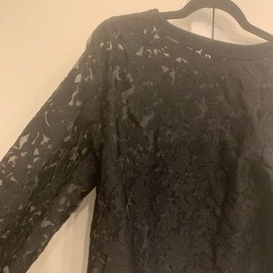 Black lace blouse
